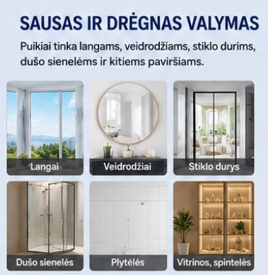 WA5 išmanus langų valymo robotas su ultragarsiniu purškimu