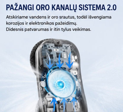 WA5 išmanus langų valymo robotas su ultragarsiniu purškimu