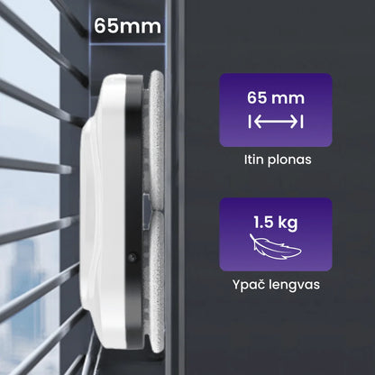 Langų valymo robotas su dvipuse purškimo sistema ,,OVOX R8″ (2025 m. modelis)